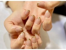 イーネイル(e-NAIL)/大人ミラーフレンチ(^^)/