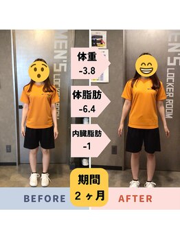 エクササイズコーチ 船橋店/ダイエットの例