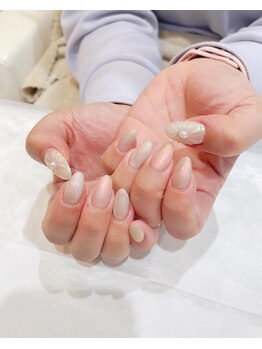 ヘアアンドネイル ミューズ 新浦安店(HAIR&NAIL MUSE)/ぷっくりフラワー花パール春