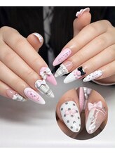 ココネイル 大塚店(coco nail)/ピンク色／ドット