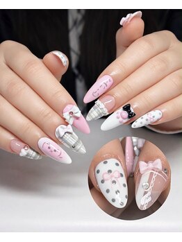 ココネイル 大塚店(coco nail)/ピンク色/ドット