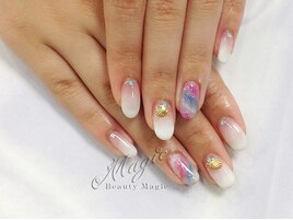 オーロラ風ネイル