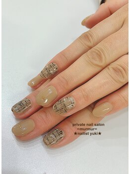 プライベート ネイルサロン マーマ(murmur)/ツイードネイル