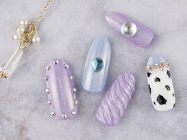 ユニコーンダルメシアンネイル