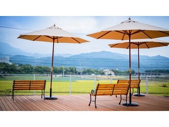 見奈良天然温泉 利楽/テラス