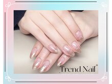 トレンドネイルスタジオ(Trend Nail Studio)/ラメグラの長さ出し