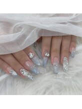 リンドネイル バイ モカ アンド ララ(Lind nail by moca and LaLa)/水色ネイル