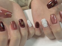 リアンリアン(lien lien de felicite nail)/チェックネイル