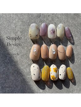 3・4月定額デザイン【Simple】