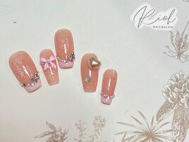 【夏限定】ゆらめくピンクと蝶