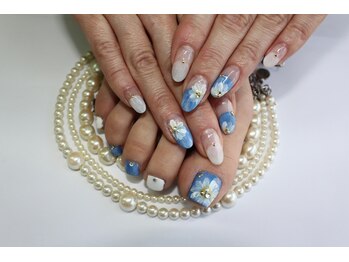 ネイルサロンスクール ビュートバタフライ 町田店(BEAUT BUTTERFLY)/デニムネイル