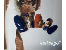 ネイル―ジュ 札幌大通店(nairouge*)/秋冬☆レンガアートネイル♪