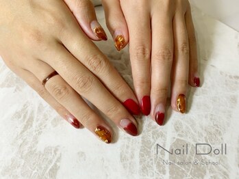 ネイルドール(Nail Doll)/秋鼈甲ネイル