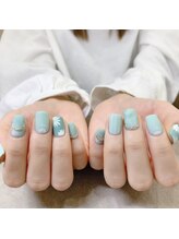 プライズアイリス アイラッシュ 池袋東口店(prize Iris eyelash)/くすみパステルネイル【池袋】