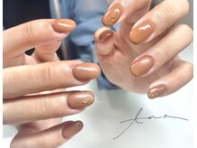 アモ(AMO)/ワンカラー、ミラーネイル