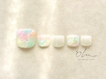 オル('olu)/4月フットネイル定額【Nuance】