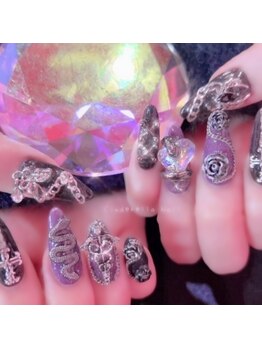 シンデレラネイル(CINDERELLA NAIL)/【スカルプ長さだしネイル】