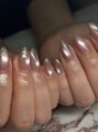 ルナネイル 長崎(LUNA nail) うるちゅるマグネットにラメグラデーションで上品ネイル♪