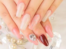 ネイルアンドビューティー ネオン 中洲店(Nail&Beauty NEON)/シンプルビジューネイル