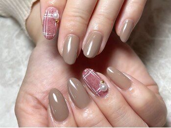 レディグリッター(Lady glitter)/ファー入りジェルチェック