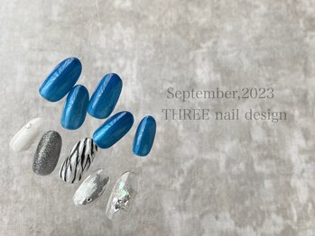 スリー(THREE)/September 2023/nail design