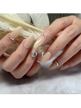 ネイルベベ(Nail bebe)/ワンカラー×ストーン