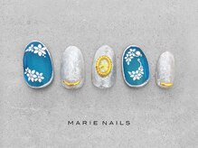 マリー ネイルズ いわきラトブ店(MARIE NAILS)/定額7,700円税込 フラワー 0902c