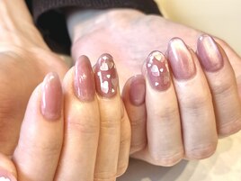 ハートホログラムネイル