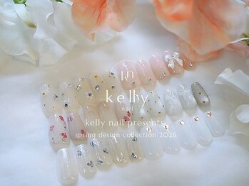 ケリー(kelly)の写真/抜群の仕上がりで予約が絶えない人気サロン★豊富なアートデザインが嬉しい◎フォルムにこだわりある方も◎