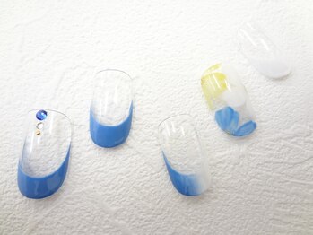 ネイルサロン クイール 小山店(NAIL SALON QUILL)/フレンチ×フラワーアート