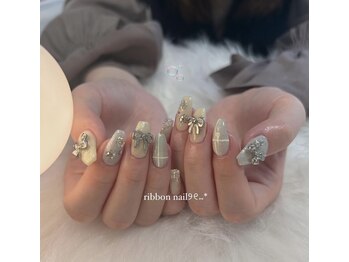 プチリュクス(Petit Luxe)/ribbon nail