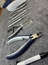 小田急相模原巻き爪矯正センター/施術に用いる器具にになります!