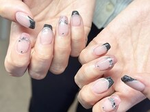 ヌル ネイル 堀江(NURU NAIL HORIE)/甘辛大人ニュアンスネイル♪