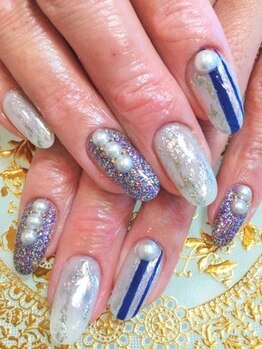 ネイルサロン べルフ(nail salon Verf)/キラキラホイルネイル
