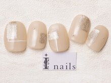 アイネイルズ 池袋店(I-nails)/ベージュマグネットライン