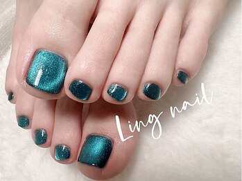 リング(Ling)の写真/【デザイン幅広くご対応◎フットネイル¥5000~】足元からデザインで周りと差をつけて、女子力UP♪