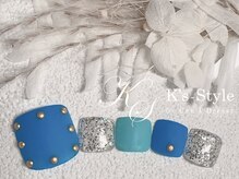 ケーズスタイル バイ キャンアイドレッシー(K's-Style by Can I Dressy)/マットブルー【フット定額】