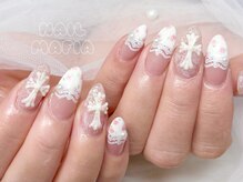 ネイルマフィア 新宿(NAIL MAFIA)/レース/フレンチ/クロムハーツ