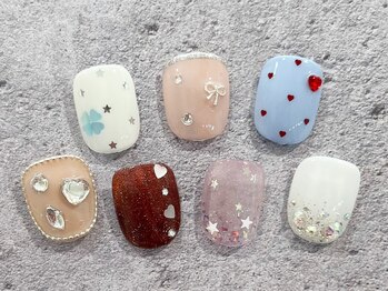 ネオリーブアオバアイ 高田馬場店(Neolive aoba eye)/定額☆フット親指アート 8500円