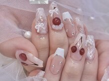 キレイエ ネイルズ(KIREIE NAILS)/さくらんぼ ガーリー チェック
