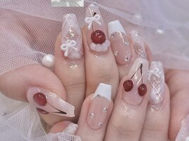 さくらんぼ ガーリー チェック