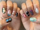 陶器アートの個性派ネイル