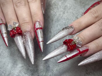 リノネイル(Lino Nail)/スカルプクリスマスネイル
