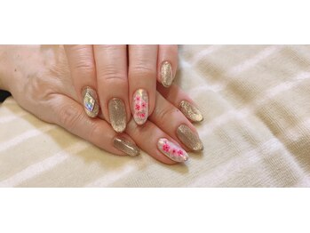 ネイル ハピネス(Happiness)/桜×マグネット7000円