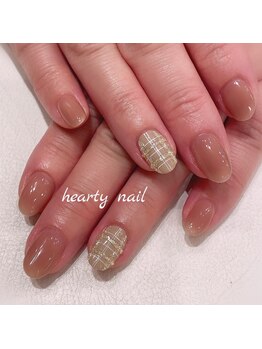 ハーティーネイル hearty nail 溝の口店/チェックネイル
