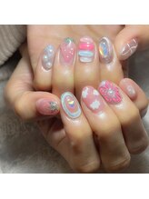 クロレ(Nail Salon COLORE)/ぷくぷく立体アート　by.honoka
