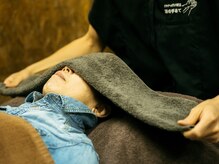 頭の手あて