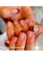 フロージュ ネイル(florjyu nail)/フレンチワンポイントnail