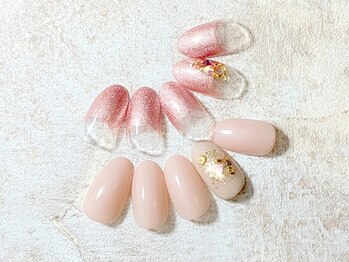 ピッピ 白金台店(peep PEEP)の写真/上質ウォーターケア付◎期間限定！【ラメグラorカラーグラデ¥7980】仕上がり&モチの違いを実感★