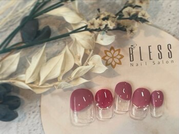 ネイルアンドアイラッシュ ブレス エスパル山形本店(BLESS)/オシャレニュアンスフレンチ